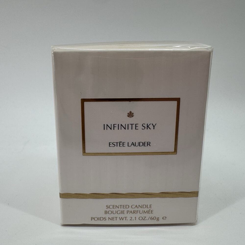 Estée Lauder Infinite Sky Scented Candle 2.1 Oz New Sealed HTF Luxury Gift